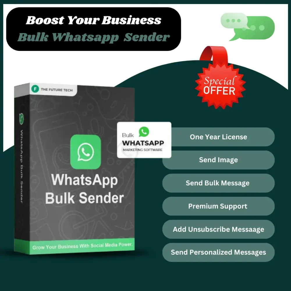 WhatsApp Bulk Sender + Group Sender + WhatsApp Auto Replay Bot